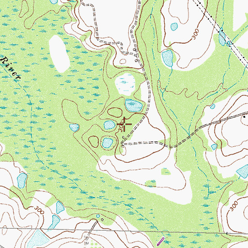 Topographic Map of Zion Hill Church (historical), GA