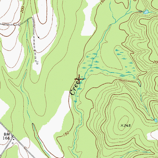Topographic Map of Barwick Pond, GA