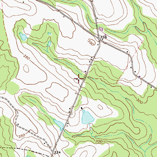 Topographic Map of New Life Fellowship Church, GA