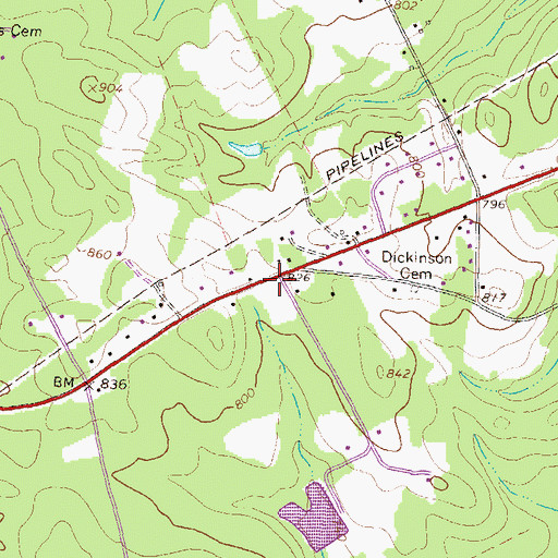 Topographic Map of Assembly Church, GA