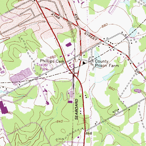Topographic Map of Cleaton (historical), GA