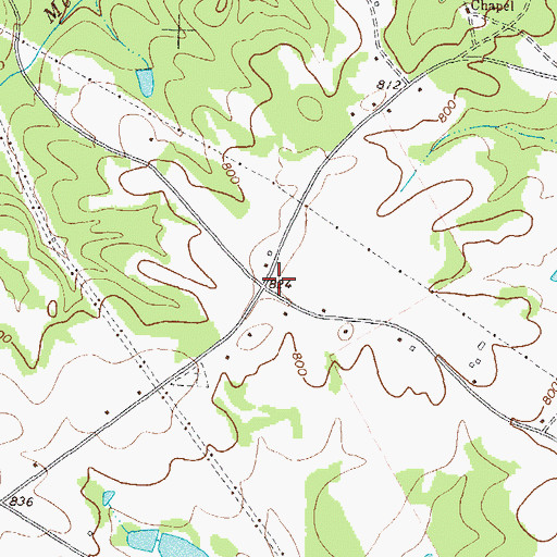 Topographic Map of Hawkins Academy (historical), GA