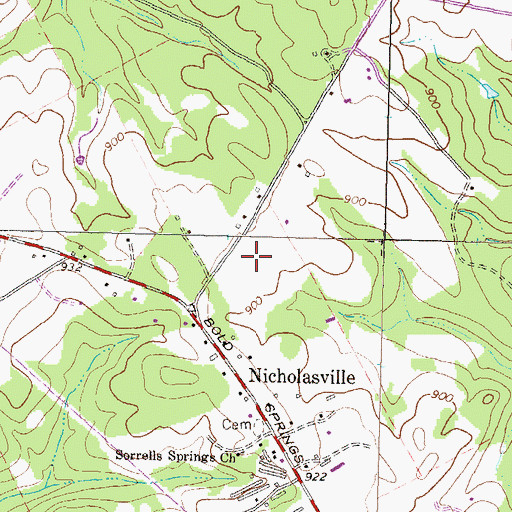 Topographic Map of Walker Park Elementary School, GA