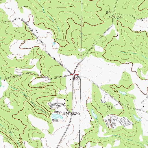 Topographic Map of Callaway, GA