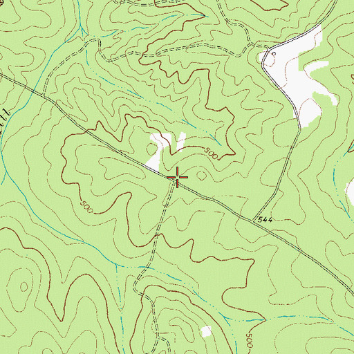 Topographic Map of Chatfield (historical), GA