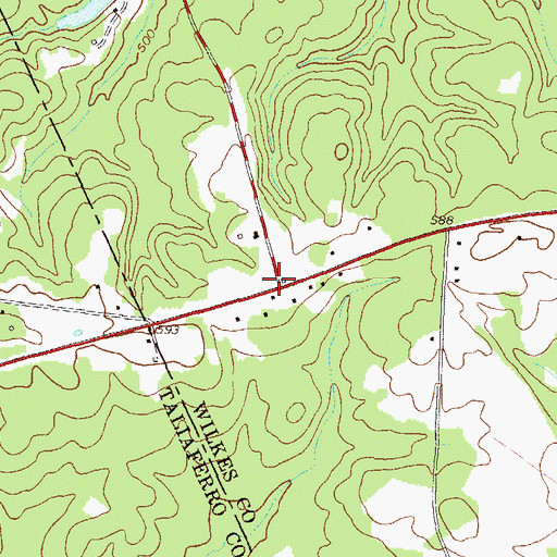Topographic Map of Daniel, GA