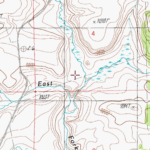 Topographic Map of Seven Springs Draw, AZ