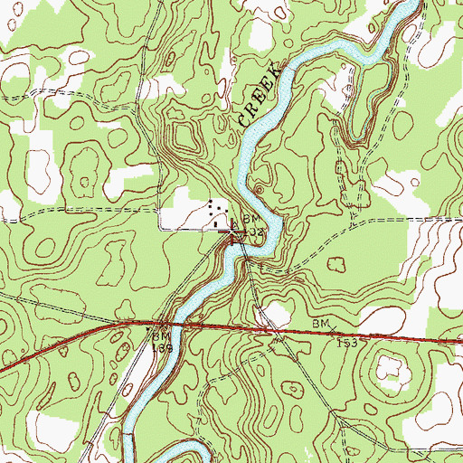 Topographic Map of Hoggard Mill, GA