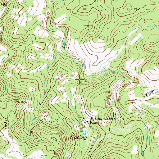 Topographic Map of Sevenmile Canyon, AZ