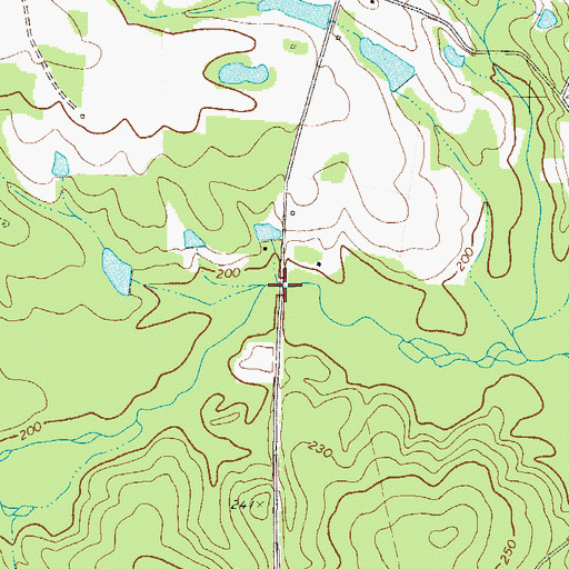 Topographic Map of Emmit Brown Bridge, GA