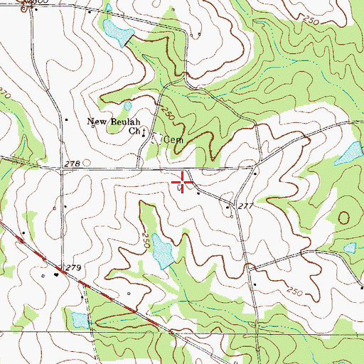 Topographic Map of Rosemary School (historical), GA