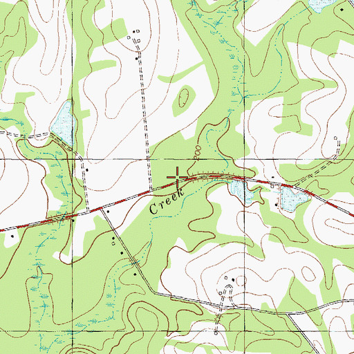 Topographic Map of Sapling Grove School (historical), GA