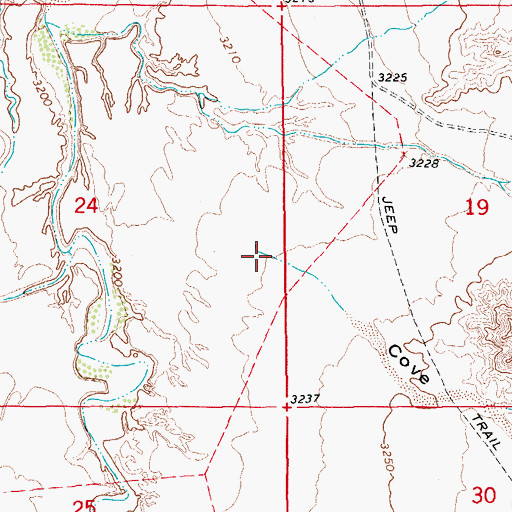 Topographic Map of Cove Draw, AZ