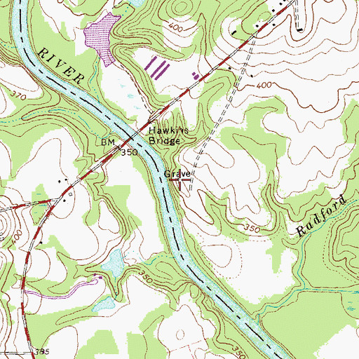 Topographic Map of Colonel Benjamin Hawkins Grave, GA