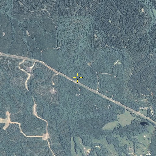 Aerial/Satellite Image of Confederate Cemetery, GA