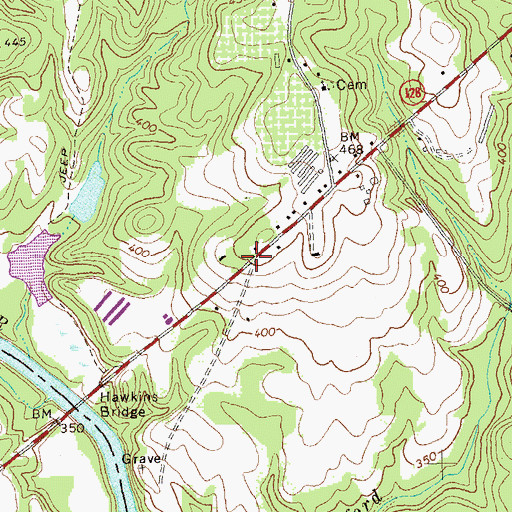 Topographic Map of Francisville, GA