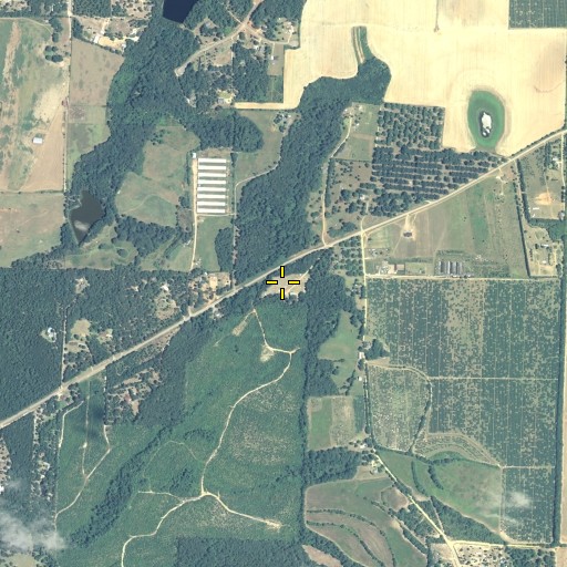 Aerial/Satellite Image of Little Union Cemetery, GA