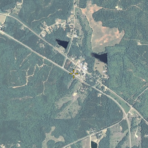 Aerial/Satellite Image of Musella Methodist Church, GA