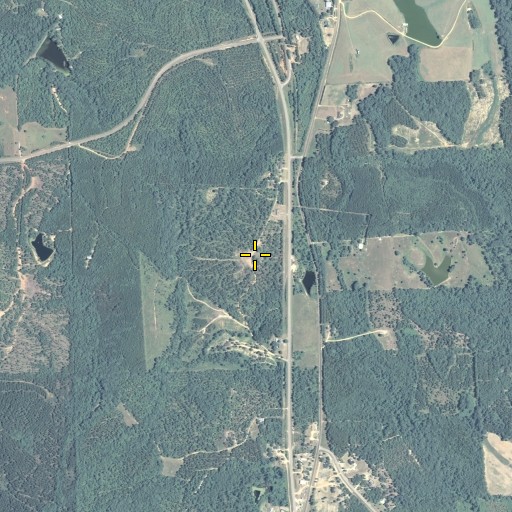 Aerial/Satellite Image of Spillers Cemetery, GA