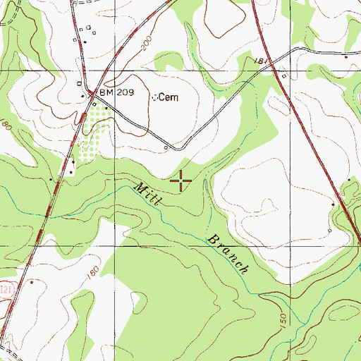 Topographic Map of Gordons School (historical), GA