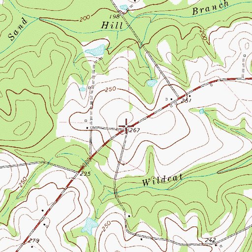Topographic Map of Norwood School (historical), GA