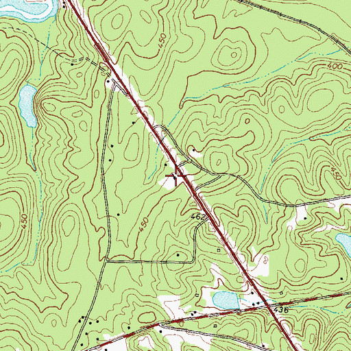 Topographic Map of Juliette Baptist Church, GA