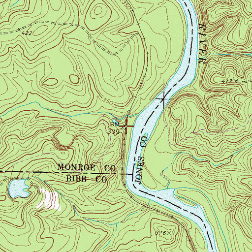 Topographic Map of Parker (historical), GA