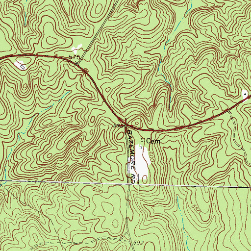 Topographic Map of Spring Hill (historical), GA