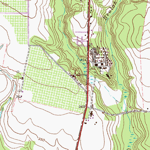 Topographic Map of Smyrna Church, GA