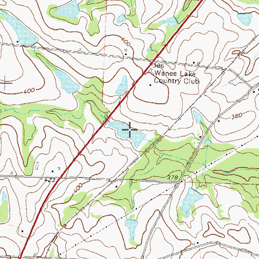 Topographic Map of Betts Pond, GA