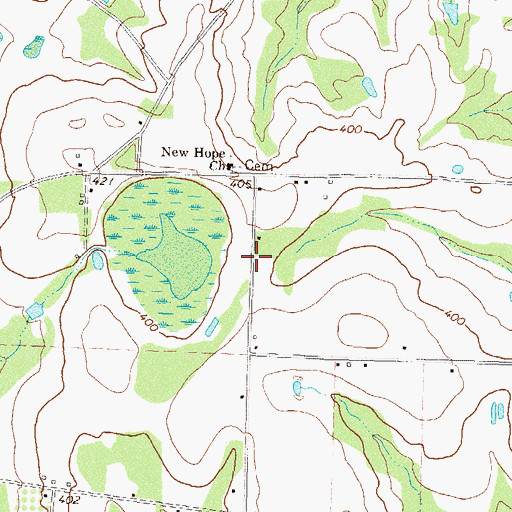 Topographic Map of Bussey School (historical), GA