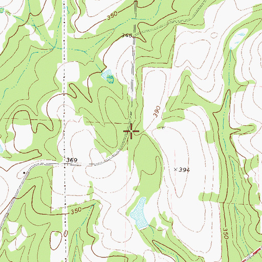 Topographic Map of Oak Hill Church (historical), GA