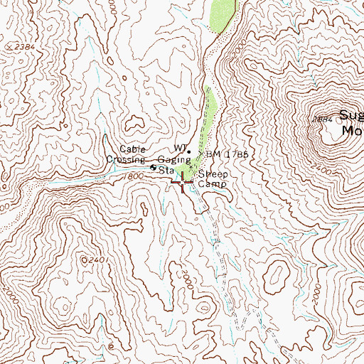 Topographic Map of Sheep Camp, AZ