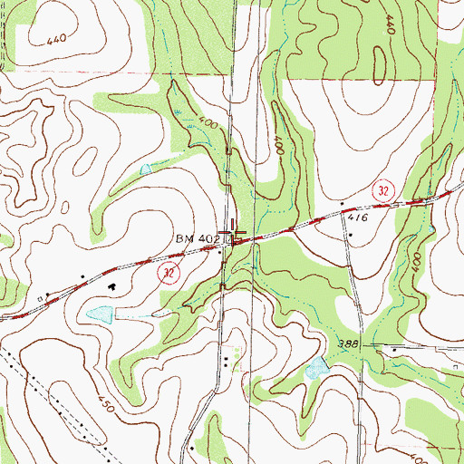 Topographic Map of Prosperity Church (historical), GA