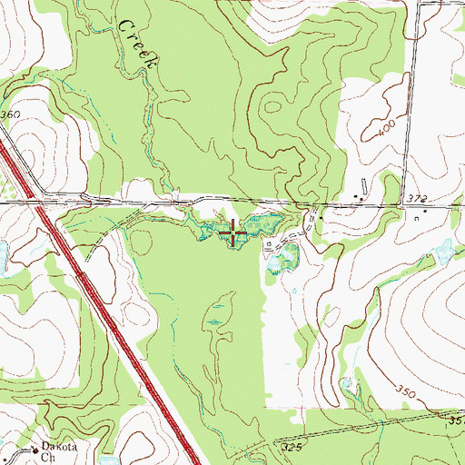 Topographic Map of Sink of the Creek, GA