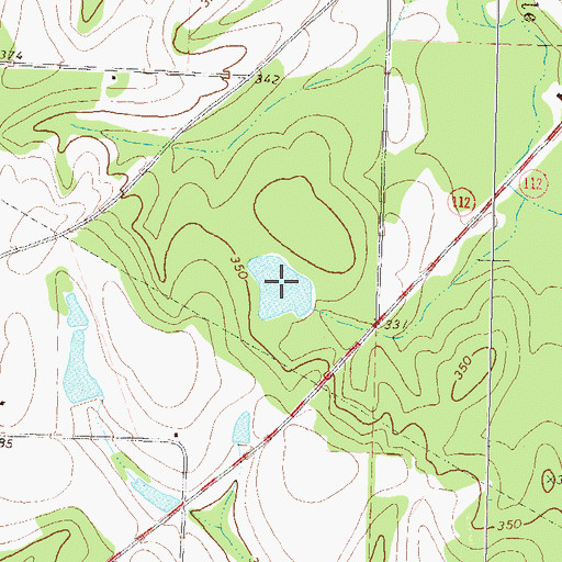 Topographic Map of Tom Halls Pond, GA