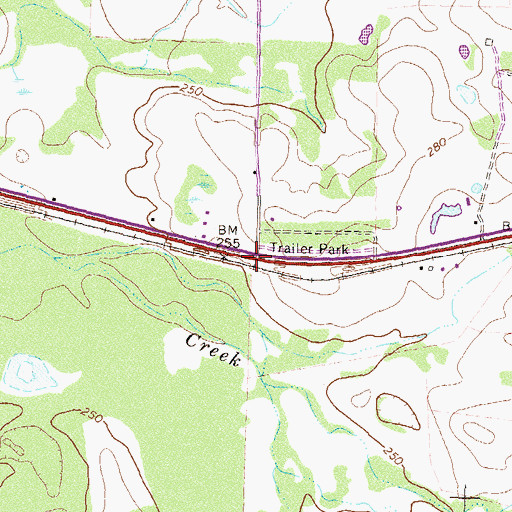 Topographic Map of Artesia (historical), GA