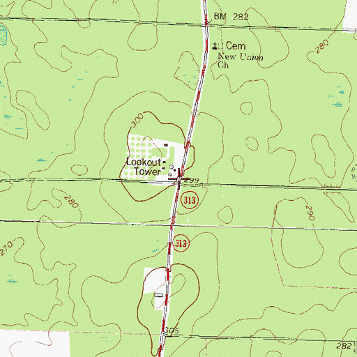 Topographic Map of Aultman Still (historical), GA