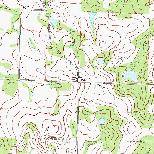 Topographic Map of Bowen School (historical), GA