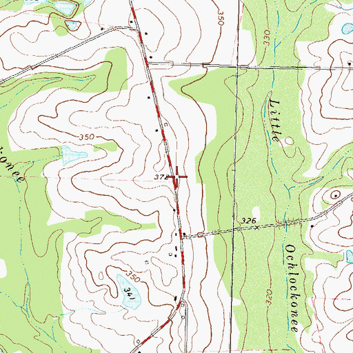 Topographic Map of Coleman School (historical), GA