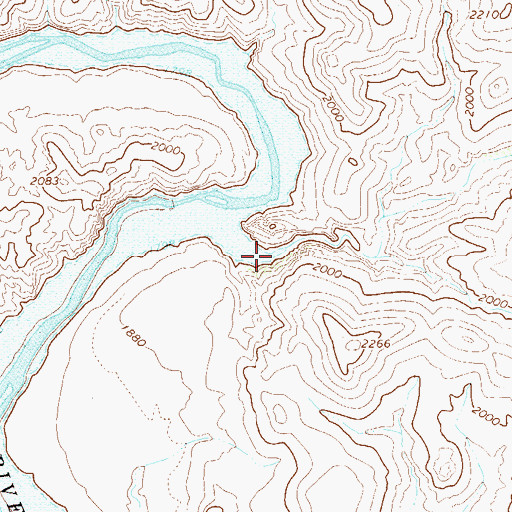 Topographic Map of Sheep Creek, AZ