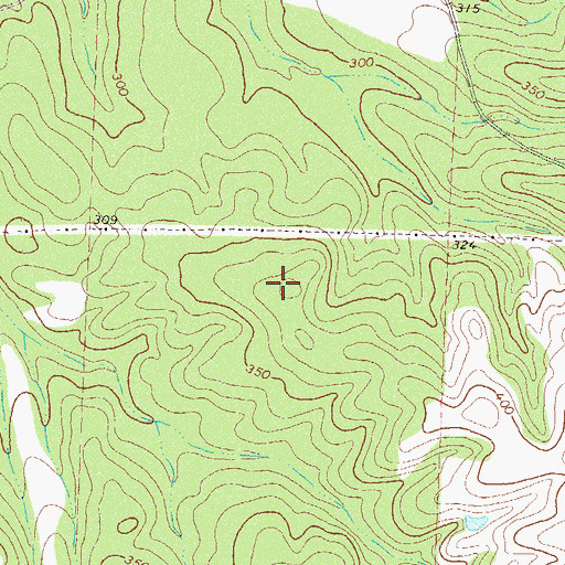 Topographic Map of Indian Cove (historical), GA