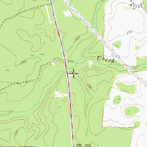 Topographic Map of New Hope Church, GA