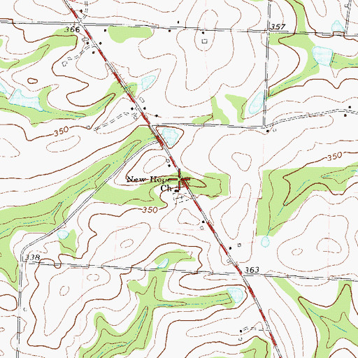Topographic Map of New Prospect School (historical), GA