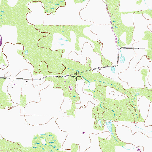 Topographic Map of Sinners Friend Church (historical), GA