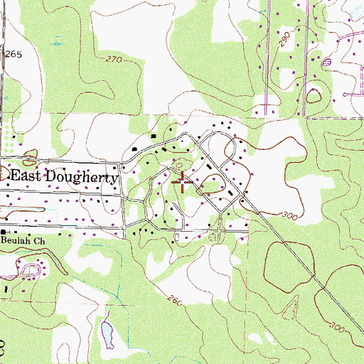 Topographic Map of Springhill, GA