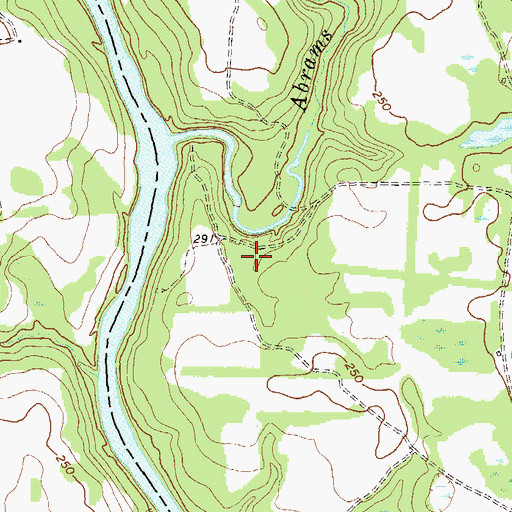 Topographic Map of Thundering Spring, GA