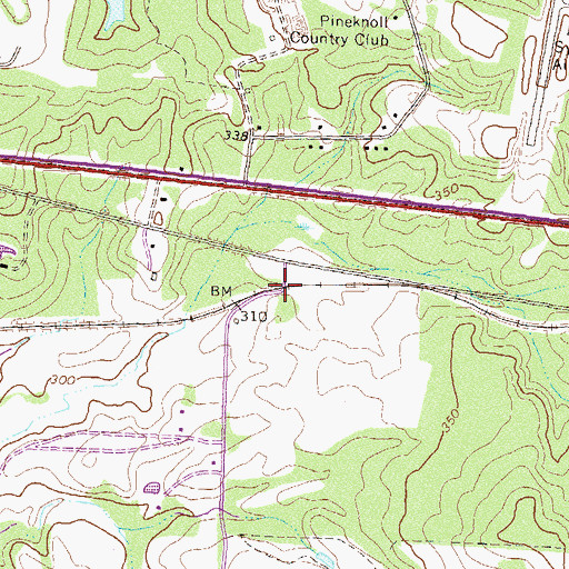 Topographic Map of Willingham (historical), GA