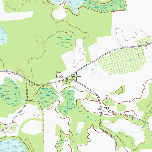 Topographic Map of Antioch Church (historical), GA