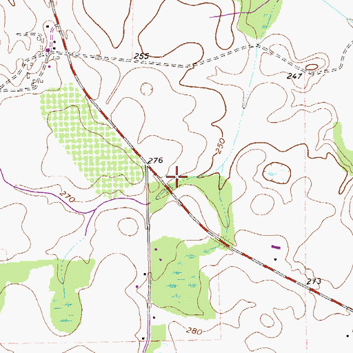 Topographic Map of Hutchinson School (historical), GA